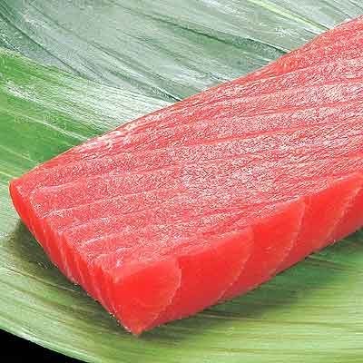 和歌山県勝浦港水揚げ 生まぐろ（きはだ又はめばち）短冊（刺身用） 120g入・1パック(100gあたり798円(税抜))