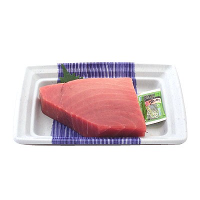 マルタ産他 本まぐろ中とろ短冊（皮付き）（養殖・解凍） 120g入・1パック(100gあたり798円(税抜))