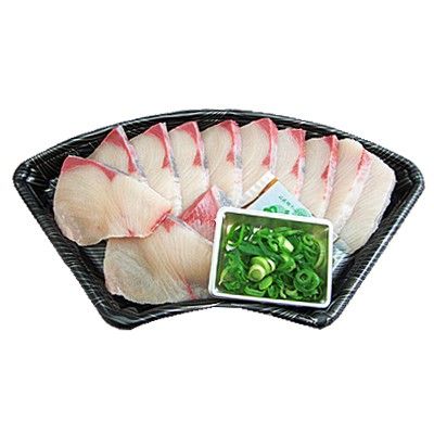 長崎県産他 ぶりしゃぶしゃぶ用（養殖） 120g入・1パック(100gあたり698円(税抜))