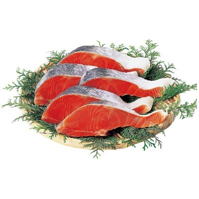 原料原産地名：北海道 新巻塩秋鮭　 240g(3切)入・1パック（100gあたり198円(税抜)）