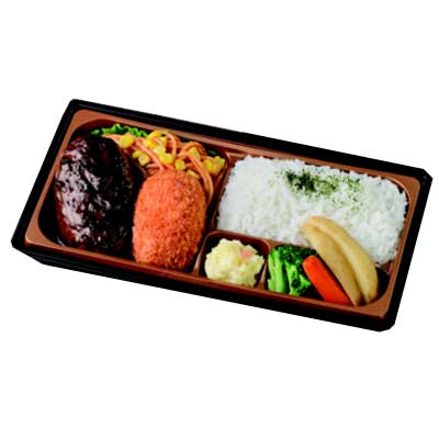 【柿安監修】ハンバーグ＆かに入りクリームコロッケ弁当 １パック