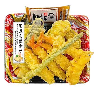 海老と季節野菜の天ぷら盛合せ