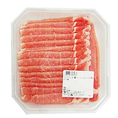 カナダ三元豚ロースしゃぶしゃぶ用 280g入・1パック(100gあたり128円(税抜))