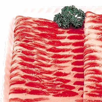 チリ産他 四元豚バラうすぎり（解凍） 150g入・1パック(100gあたり228円(税抜))