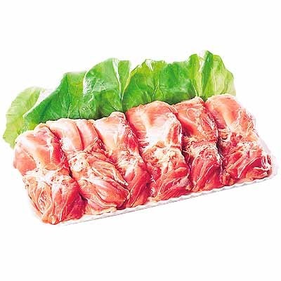 国産若鶏もも肉　１枚（解凍） 300g入・１パック(100gあたり128円(税抜)）