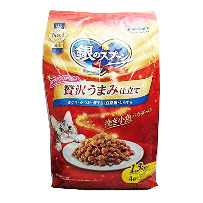 銀のスプーン　贅沢うまみ仕立て　まぐろ・かつお・煮干し・白身魚・しらす味 １．３ｋｇ