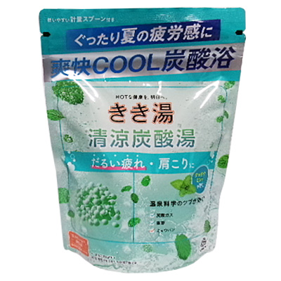 バスクリン　きき湯　清涼炭酸湯　すっきりミントの香り ３６０g