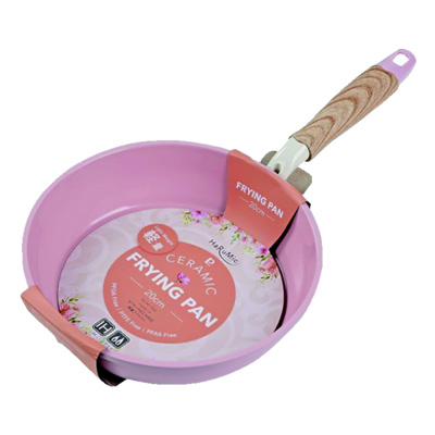 パール金属　ハルミック　ＩＨ　フライパン　セラミック加工　２０ｃｍ ピンク