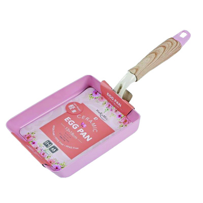 パール金属　ハルミック　ＩＨ　玉子焼　セラミック加工 ピンク