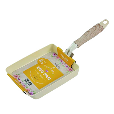 パール金属　ハルミック　ＩＨ　玉子焼　セラミック加工 イエロー