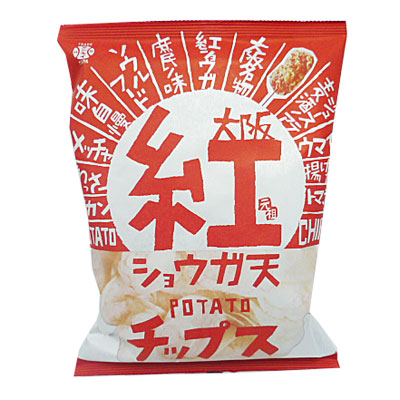 アイデアパッケージ　大阪紅ショウガ天　ポテトチップス ９０ｇ