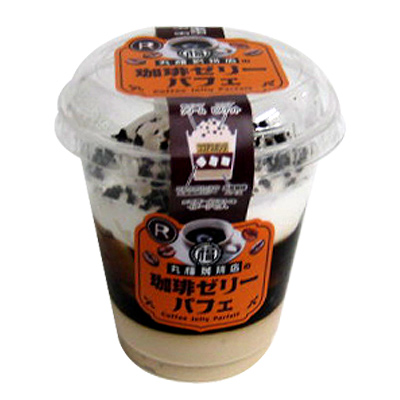 ロピア　丸福珈琲店の珈琲ゼリーパフェ