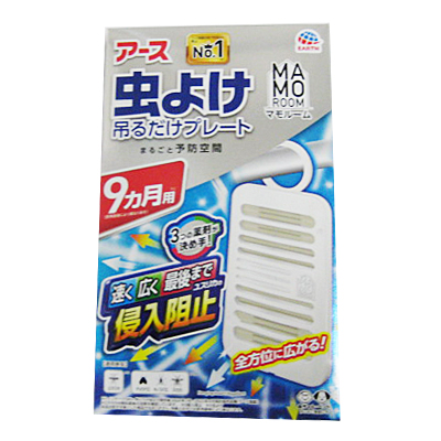 アース製薬　マモルーム　虫よけ吊るだけプレート　不快害虫用　９月ヵ用 １個