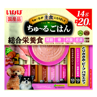 いなば　ちゅーるごはん　とりささみ・ビーフバラエティ
