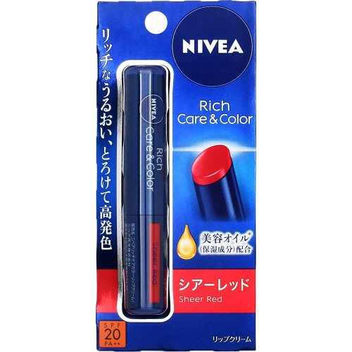 ニベア　リッチケア＆カラーリップ　シアーレッド