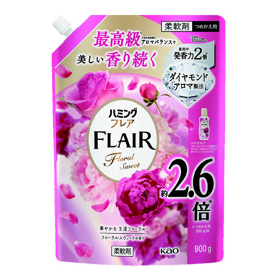 花王　ハミングフレア　フローラルスウィート　詰替スパウトパウチ ９００ｇ