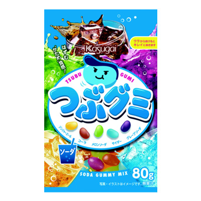 春日井　つぶグミソーダ ８０ｇ