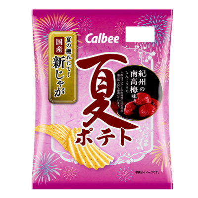 カルビー　夏ポテト　紀州の南高梅味