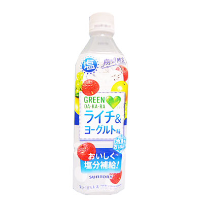 サントリー　グリーンダカラ　塩ライチヨーグルト ４９０ｍｌ