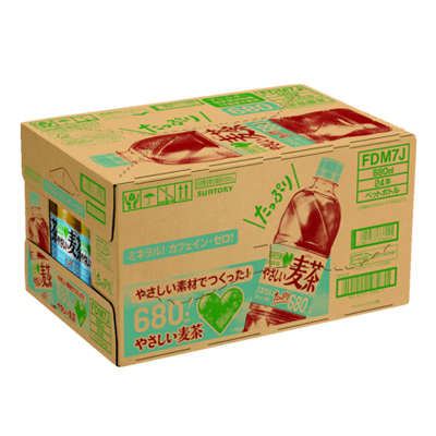 サントリー グリーンダカラやさしい麦茶 ケース ６８０ｍｌ&times;２４本