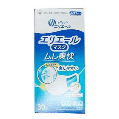 エリエール マスク ムレ爽快 ふつうサイズ ３０枚入