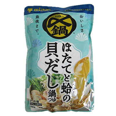 ミツカン 〆まで美味しいほたてと蛤の貝だし鍋つゆ ７５０ｇ