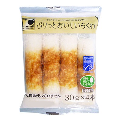 オークワプレミアム　プリっとおいしいちくわ ３０ｇ&times;４