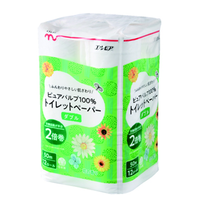 くらしモア　２倍巻トイレットペーパー　ダブル