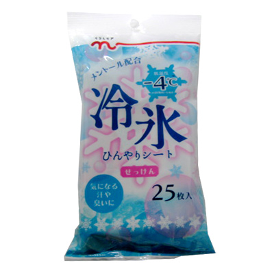 くらしモア　冷氷ひんやりシート　せっけん ２５枚入