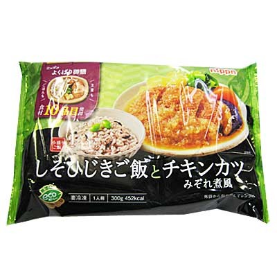 オーマイ　ひじきご飯とチキンカツ