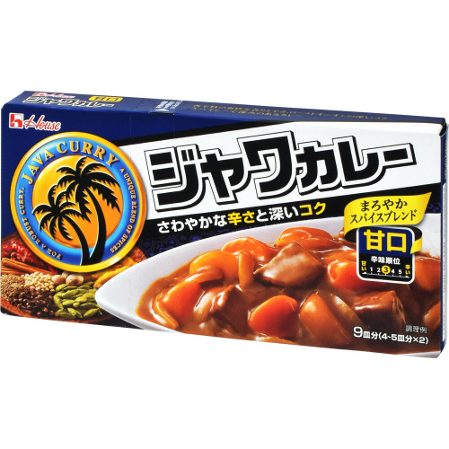 ハウス　ジャワカレー　甘口 １８５ｇ