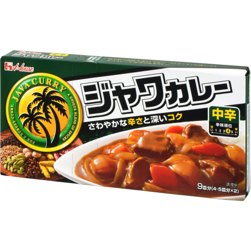 ハウス　ジャワカレー　中辛 １８５ｇ