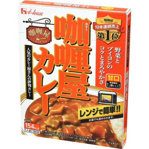 ハウス　カリー屋カレー甘口 １８０ｇ