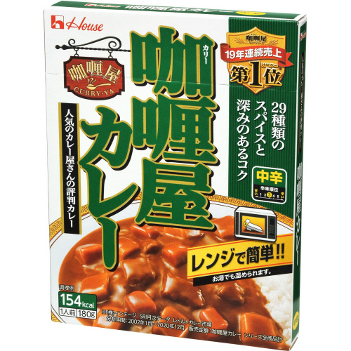 ハウス　カリー屋カレー中辛 １８０ｇ