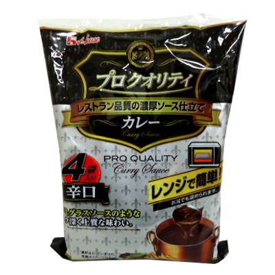 ハウス　プロクオリティカレー辛口 ４袋入