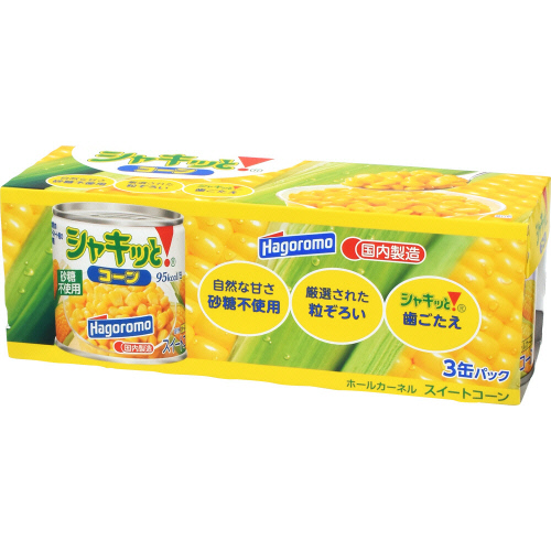 はごろも　シャキッとコーン ３缶