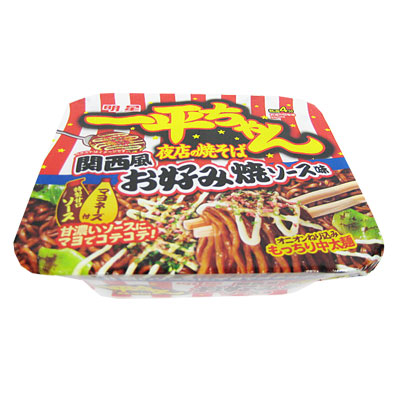 明星　一平ちゃん　夜店の焼そば関西風お好み焼ソース １個