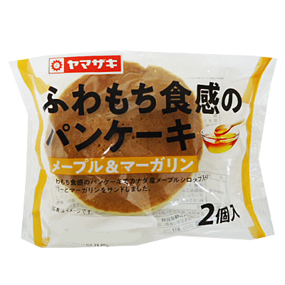 ヤマザキ　ふわもち食感のパンケーキ　メープル＆マーガリン