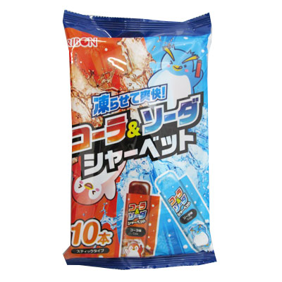 リボン コーラ＆ソーダシャーベット １０本入