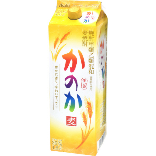 アサヒ　麦焼酎　かのか　２５度パック