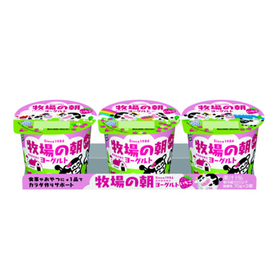 雪印メグミルク　牧場の朝ヨーグルト　いちご ７０ｇ&times;３