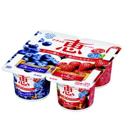 雪印メグミルク　ナチュレ恵　ブルーベリー＋いちご ７０ｇ&times;４