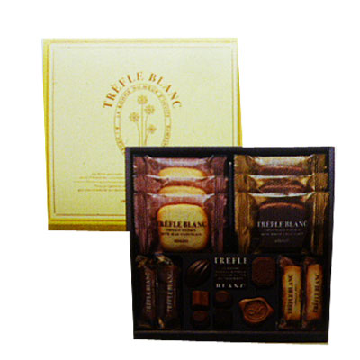 モロゾフ トレフルブラン （クッキー＆プレーンチョコレート） 焼菓子10個チョコレート８個