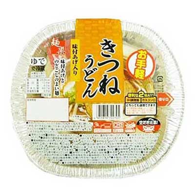 麺楽　お手軽鍋焼　きつねうどん １人前