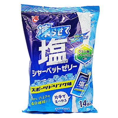 エースベーカリー　凍らせて塩シャーベットゼリー　スポーツドリンク味 １４個入