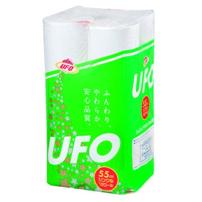 ＵＦＯトイレットペーパー　シングル １２ロール