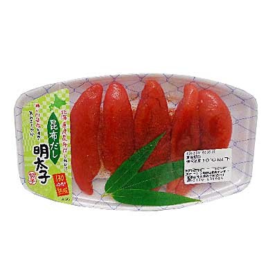 原料原産地名：ロシア又はアメリカ 昆布だし仕込み　明太子 １００ｇ