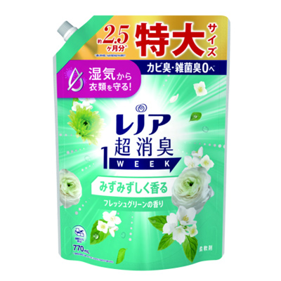 Ｐ＆Ｇ　レノア超消臭　１ＷＥＥＫ　フレッシュグリーン　詰替用特大 ７７０ｍｌ