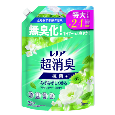 Ｐ＆Ｇ　レノア超消臭　みずみずしく香るフレッシュグリーンの香り 詰替特大 ７４５ｍｌ