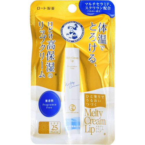 ロート製薬　メルティークリームリップ　無香料 ２．４ｇ